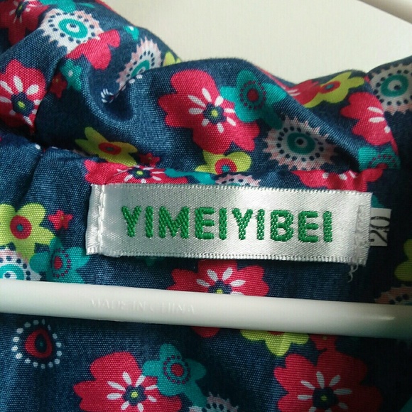 2/$25 Easter Blue Floral Raincoat Rain Coat Jacket - Picture 5 of 5